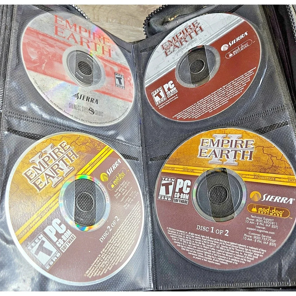 Empire Earth I II Art of Supremacy PC 4 Discs No Case Tested